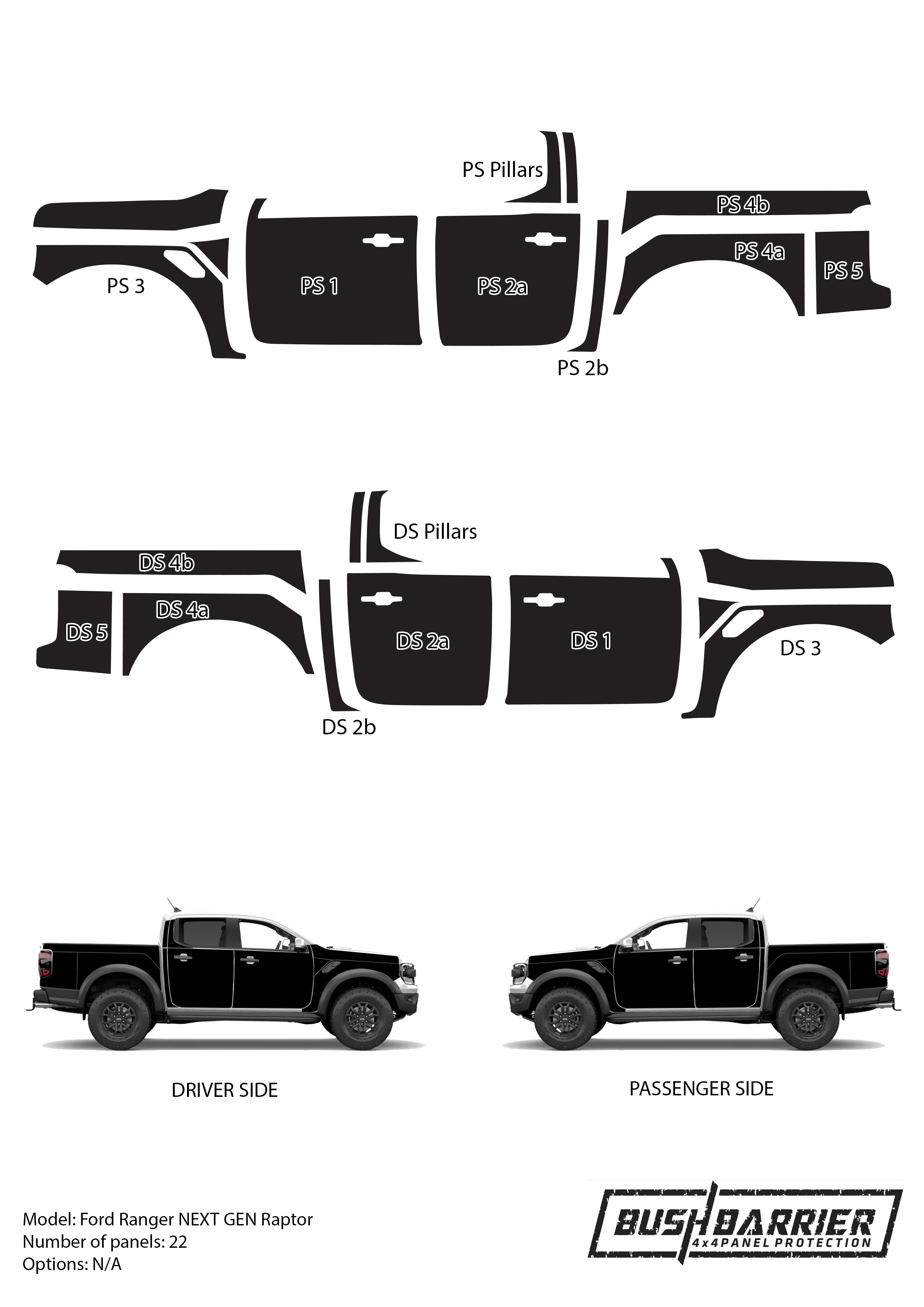 Ford Ranger Raptor Next Gen T6 – Bush Barrier